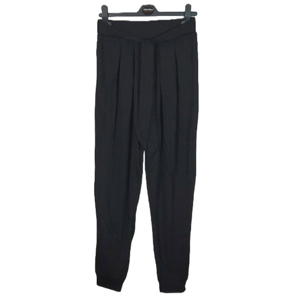Area Stars Black Rayon Pleat Pants SZ XS